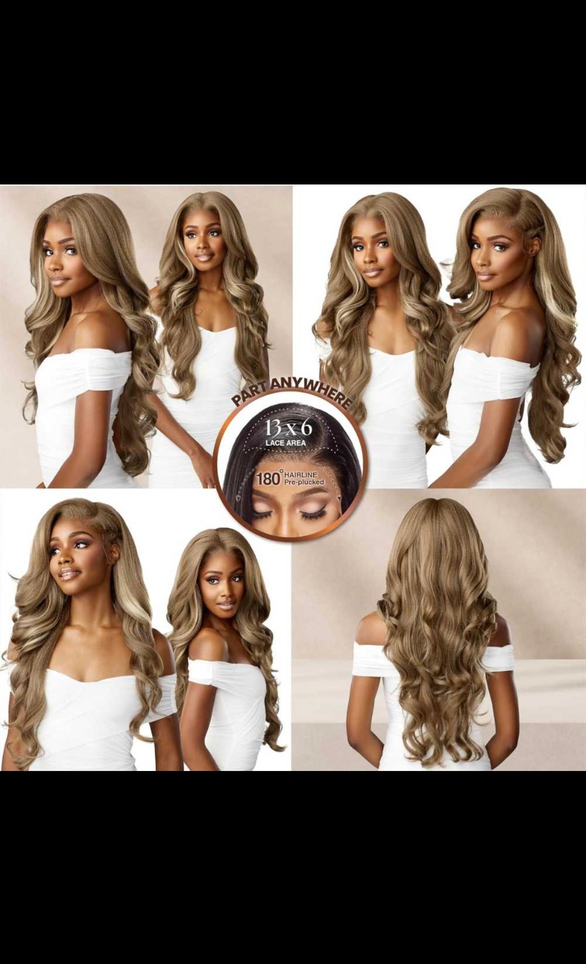 Perruque sensationnel HD lace frontal